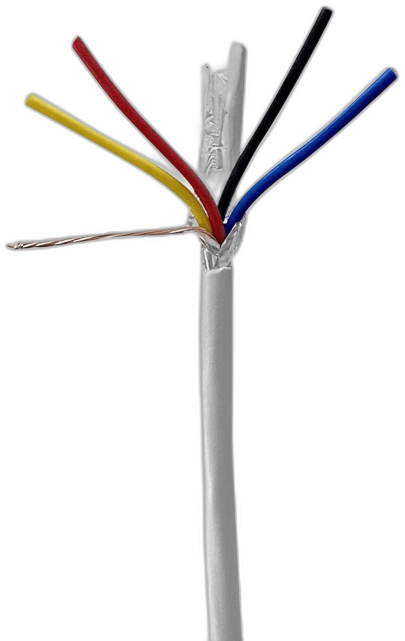 4 Core Shielded White - Security Cable