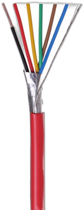 6 Core Shielded Red - Fire Cable
