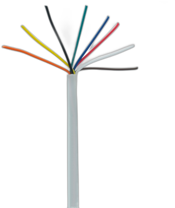 8 Core Unshielded White - Security Cable