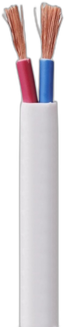 2 Core Flat White - Flat Cable