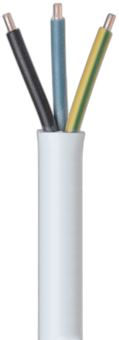 3 Core Solid White - Multi-Core Cable